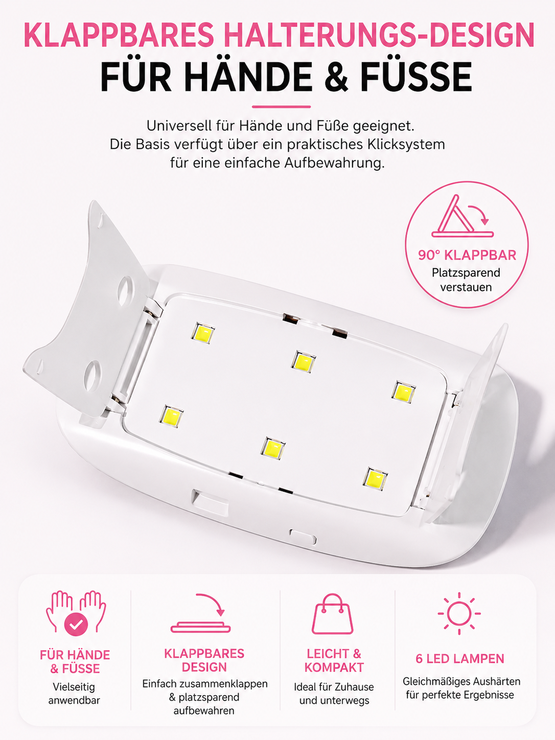 đ
GlowDry Mini UV Nagellampe - Schnelles & professionelles Trocknen fĂŒr perfekte Gel-NĂ€gel