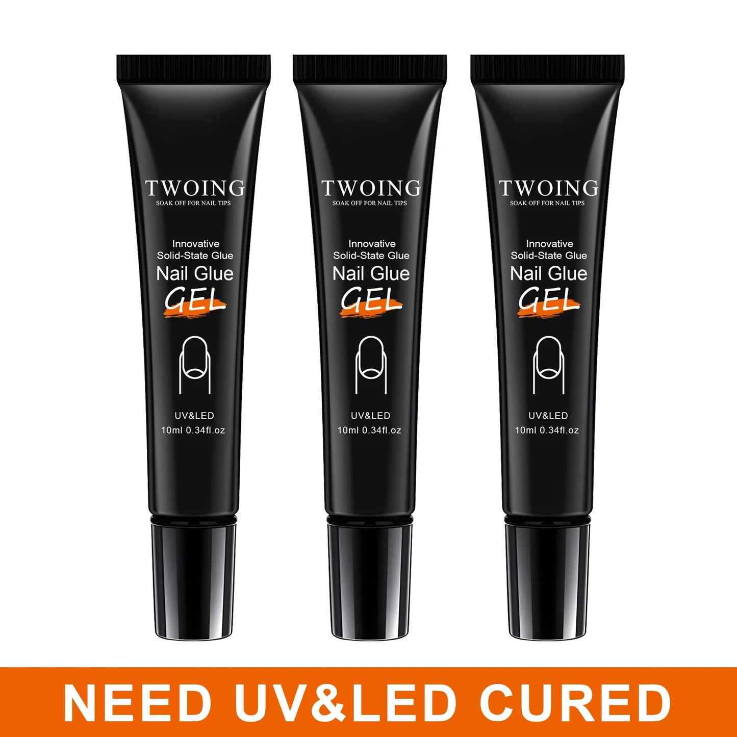 Fester Nagelkleber, Nagelspitzen-Gel zum Aufdrücken der Nägel, Acryl-Nagelgel für die Maniküre-Verlängerung, selbstklebender Kleber für falsche Nägel, langlebig