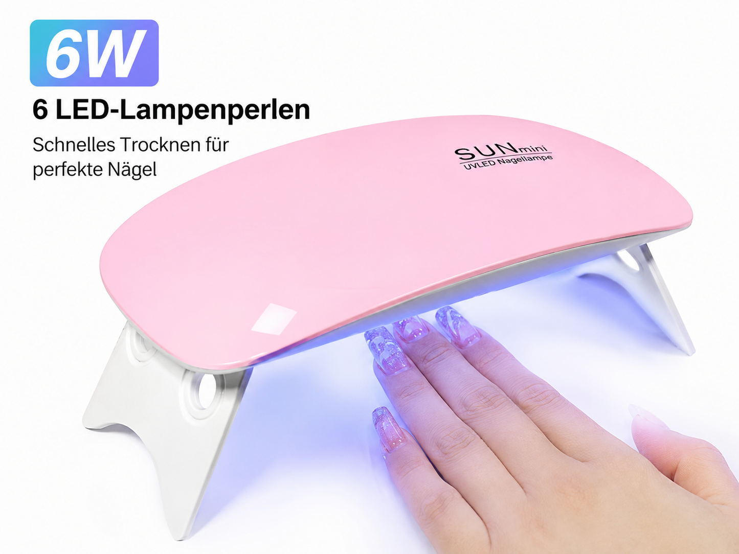 💅 GlowDry Mini UV Nagellampe - Schnelles & professionelles Trocknen für perfekte Gel-Nägel