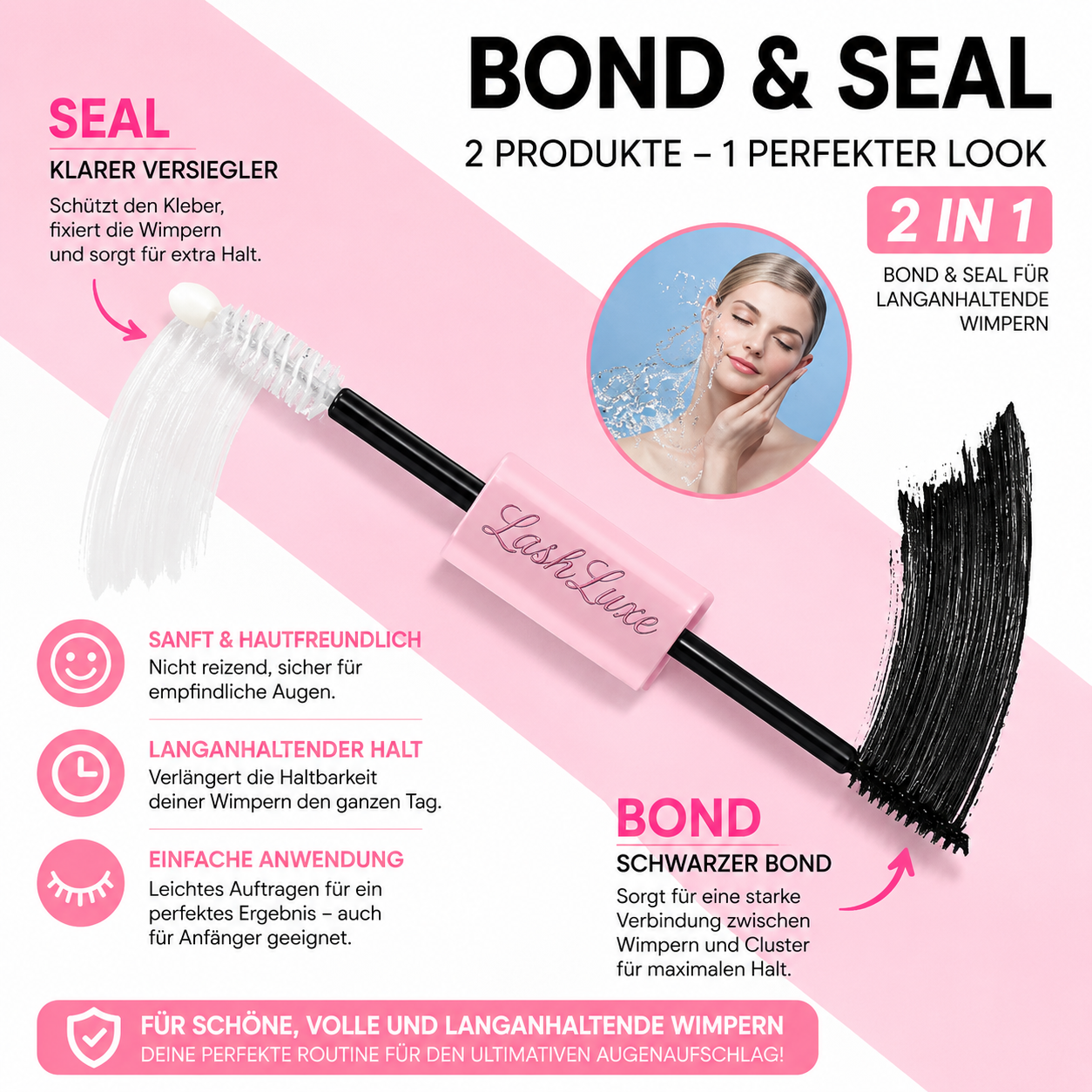 💖 LashLuxe DIY Wimpern Set - Der perfekte Volumen-Look ohne teures Kosmetikstudio