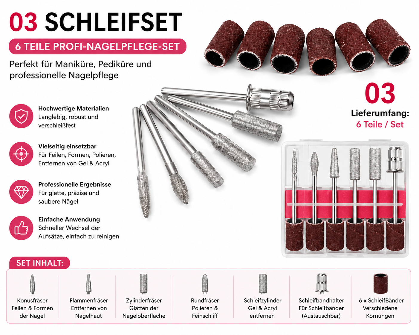 LULAA ProNails – Professionelles Elektrisches Nagelbohrer Set