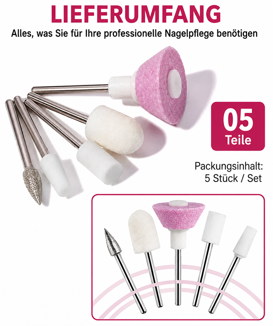 LULAA ProNails – Professionelles Elektrisches Nagelbohrer Set