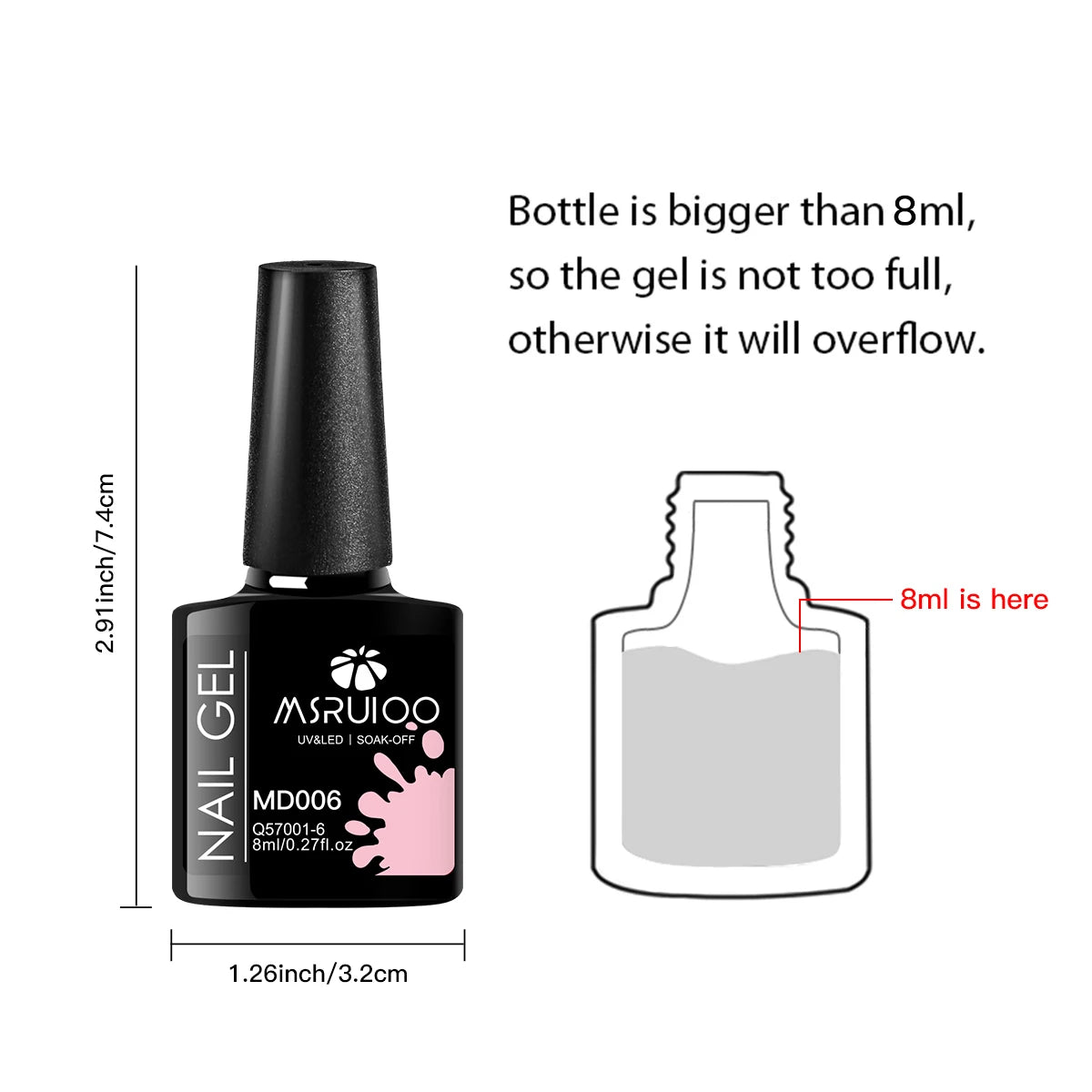 7-teiliges Nagel-Gel-Nagellack-Set, DIY-Nagelkunst-Design, alles für Dekoration, Soak Off UV-Gel, langlebiges Maniküre-Malgel, Vernis-Kits