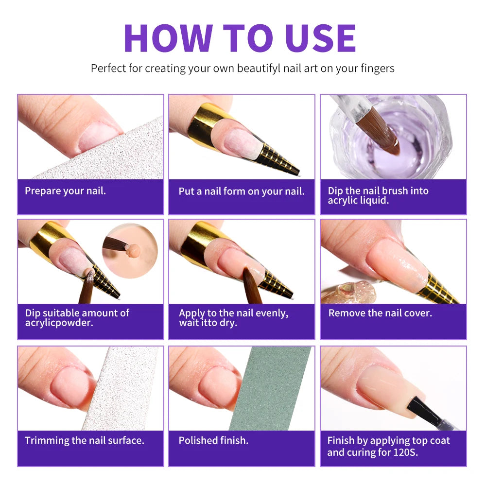 Limegirl Nagel-Acryl-Flüssigkeitsmonomerkristall mit großem Fassungsvermögen, 40/70/120/240 ml, für Nägel, Kunst, DIY, Acrylpulver, flüssige Maniküre