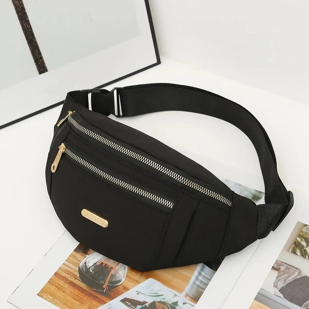 Sport-Hüfttasche für Damen, mehrschichtig, Gürteltasche, Handy-Essentials während Outdoor-Aktivitäten, Umhängetasche, Sport-Brusttasche