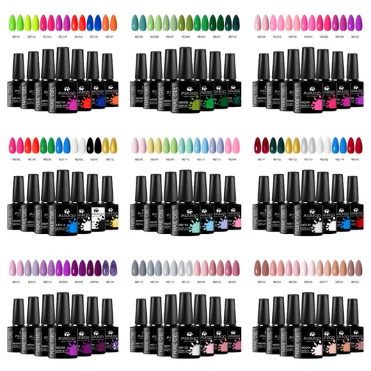 7-teiliges Nagel-Gel-Nagellack-Set, DIY-Nagelkunst-Design, alles für Dekoration, Soak Off UV-Gel, langlebiges Maniküre-Malgel, Vernis-Kits