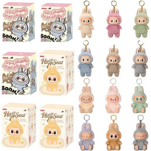Hot Blind Box Popmart Labubu The Monsters Lisa Seme Heart Macarrr Vinyl Base Series Trendy Toy Decorations Birthday Gifts